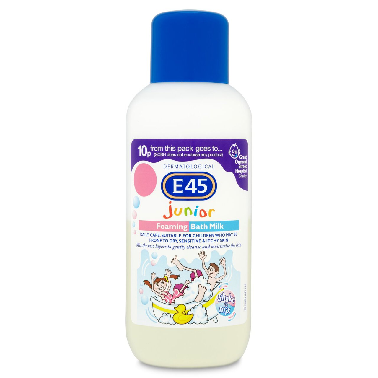 E45 Dermatological Junior Foaming Bath Milk 500ml
