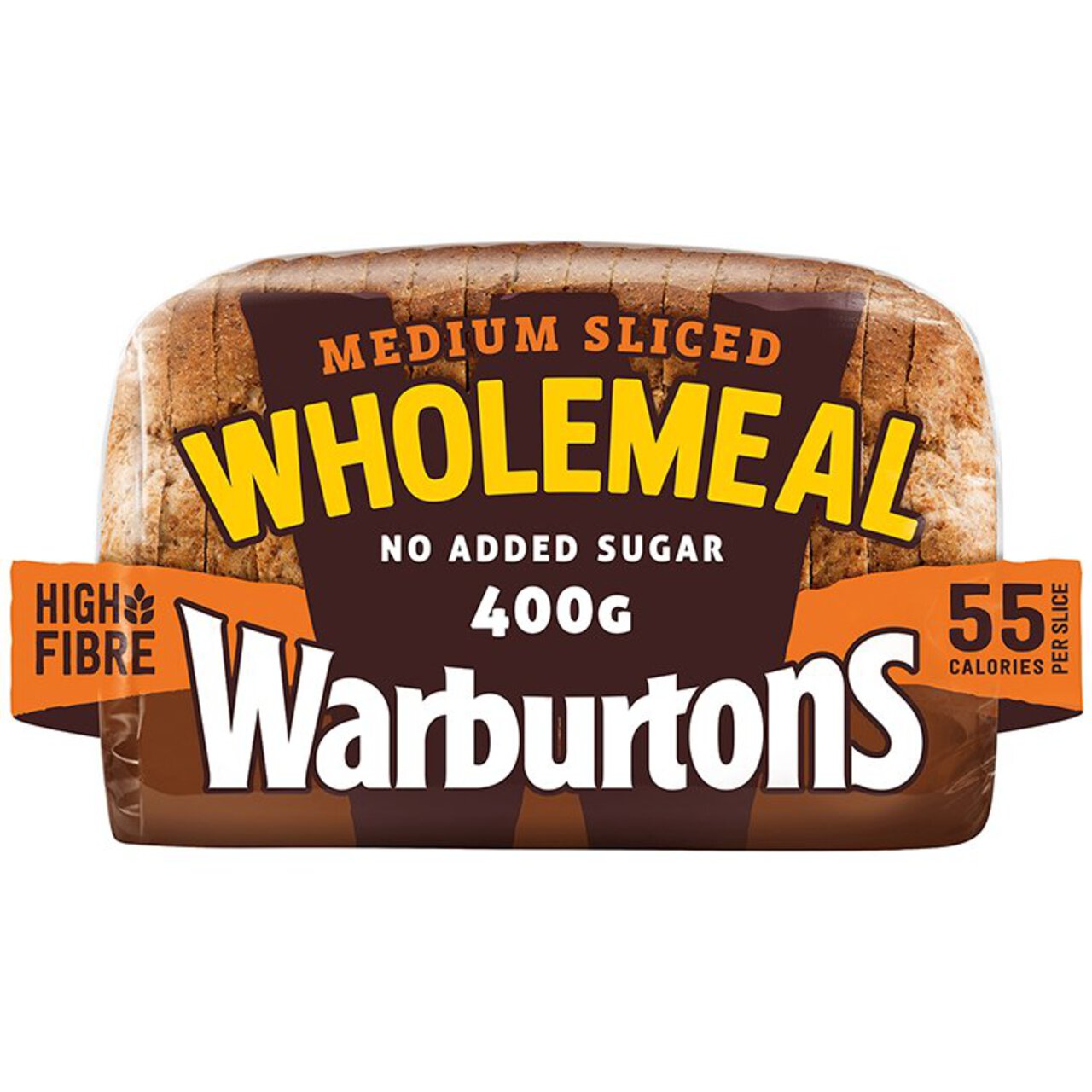 Warburtons Wholemeal Sliced Medium 400g