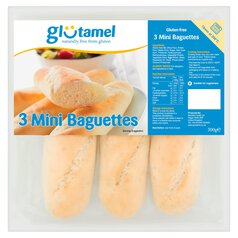 Glutamel Part Baked Baguettes 3 x 100g
