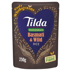 Tilda Microwave Wholegrain Basmati & Wild Rice 250g