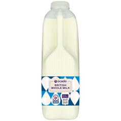 Ocado British Whole Milk 1.136l