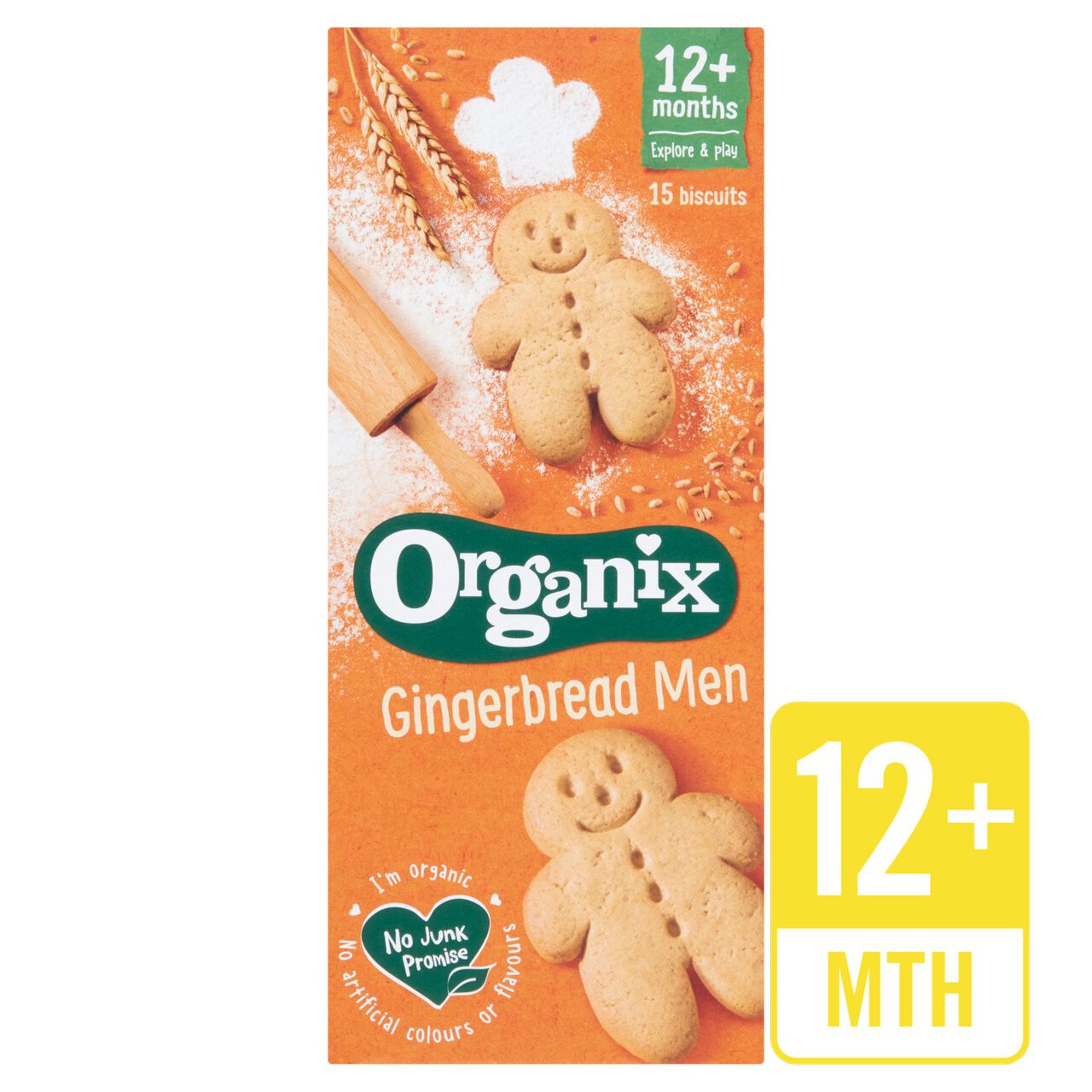 Organix Mini Organic Gingerbread Men, 12 mths+ 135g