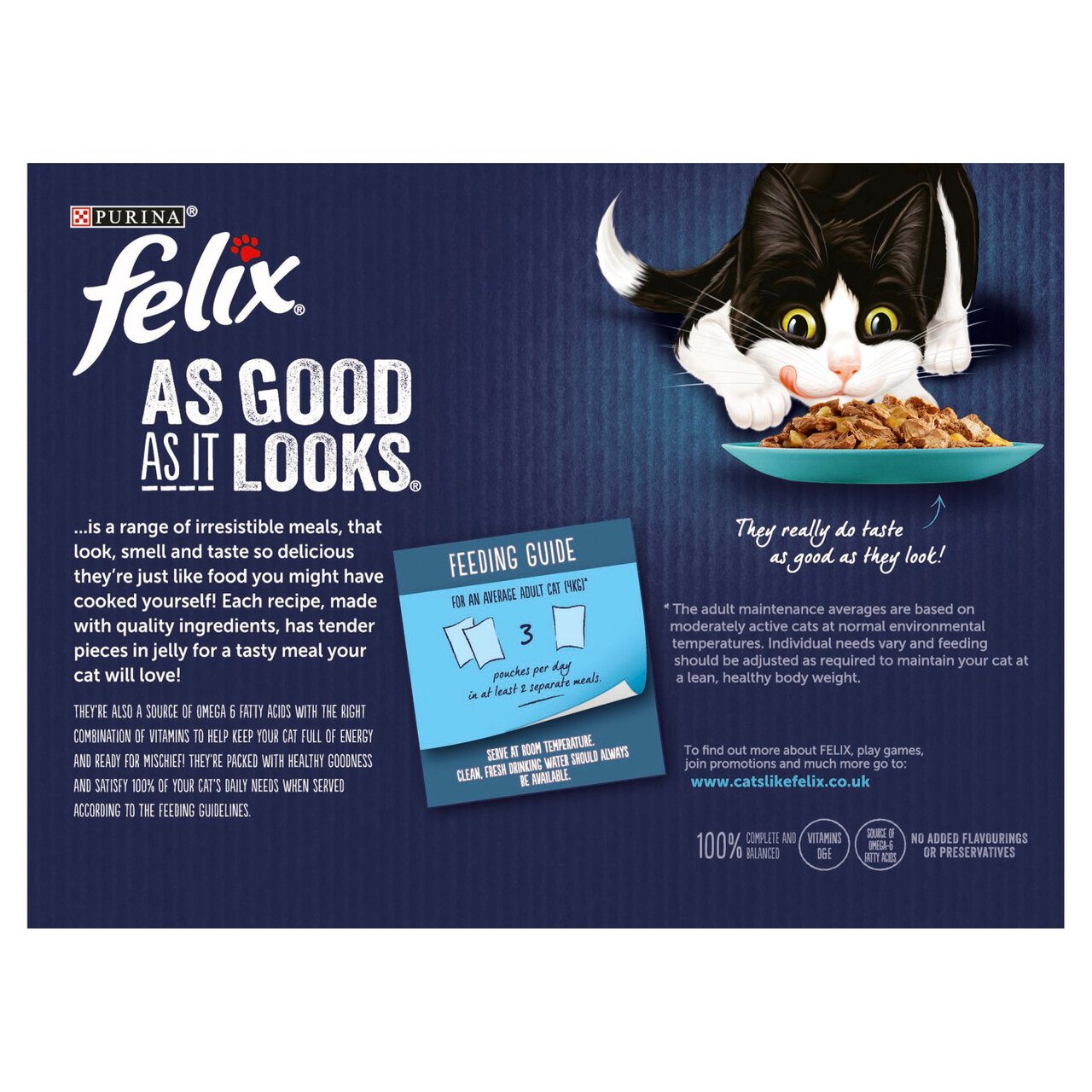 Felix As Good As It Looks Cat Food Ocean Feasts in Jelly 12 x 100g
