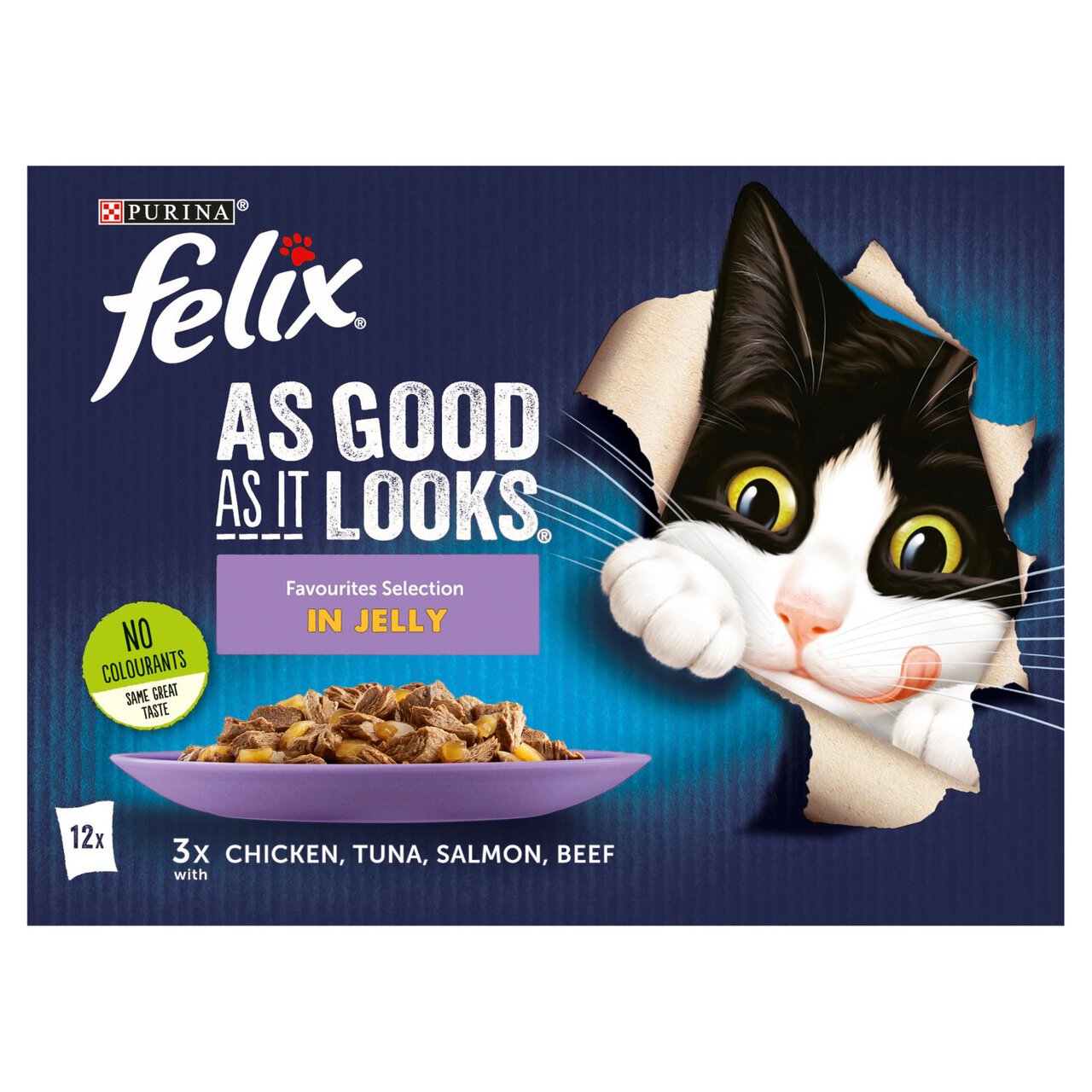 Felix As Good As It Looks Favourites Selection in Jelly 12 x 100g