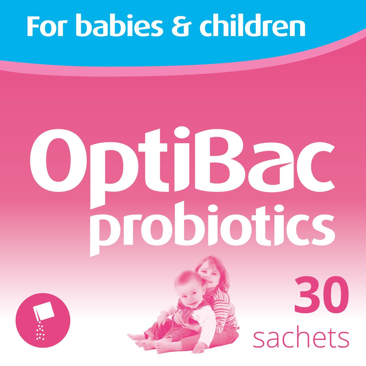 OptiBac Probiotics Baby's & Kid's Sachets 0-12yrs 30 per pack