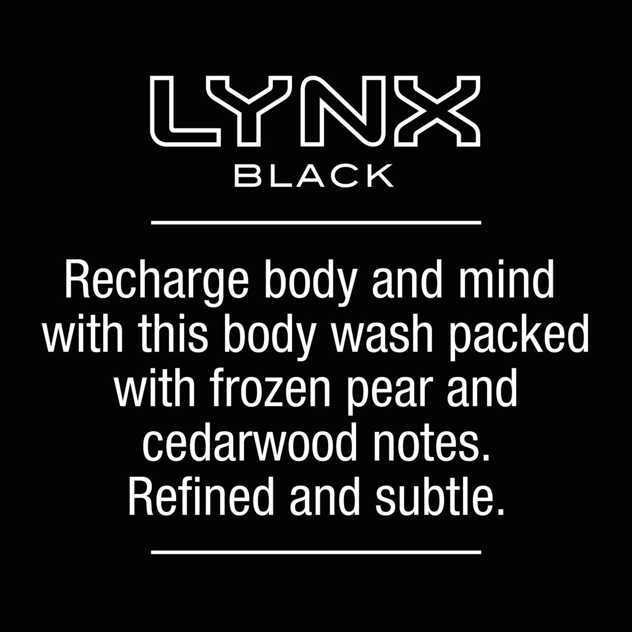 Lynx Black Shower Gel 500ml