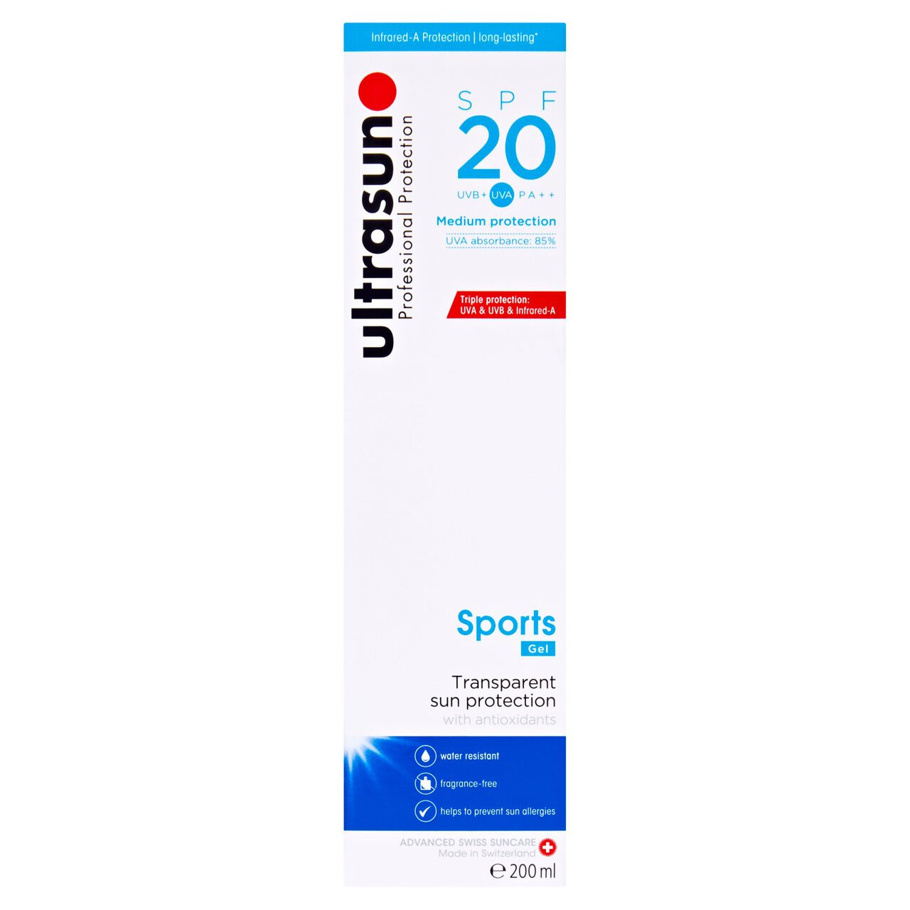 Ultrasun SPF 20 Sports 200ml