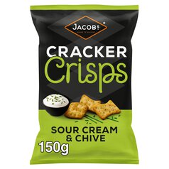 Jacob's Cracker Crisps Sour Cream & Chive 150g