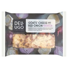 Dell'Ugo Goats Cheese & Red Onion Focaccia 205g