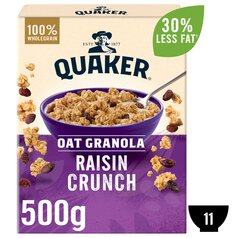 Quaker Oat Granola Raisin Cereal 500g