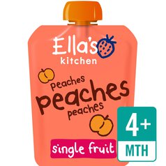 Ella's Kitchen Peaches Organic Single Fruit Pouch, 4 mths+ 70g