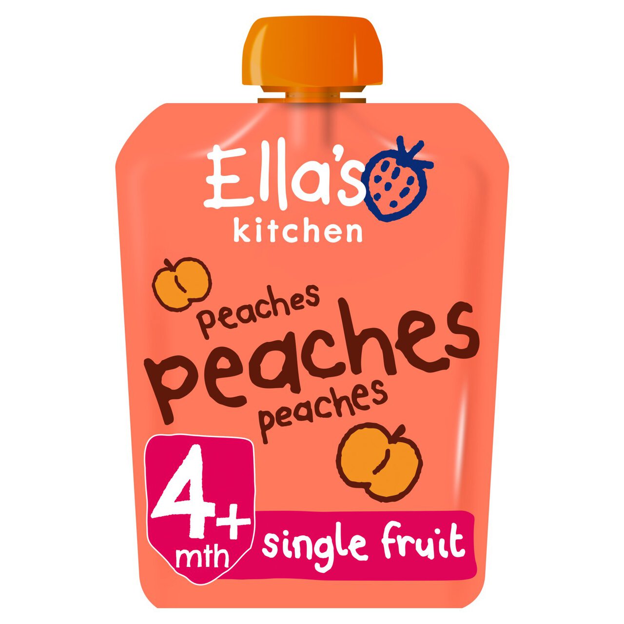 Ella's Kitchen Peaches First Tastes Baby Food Pouch 4+ Months 70g