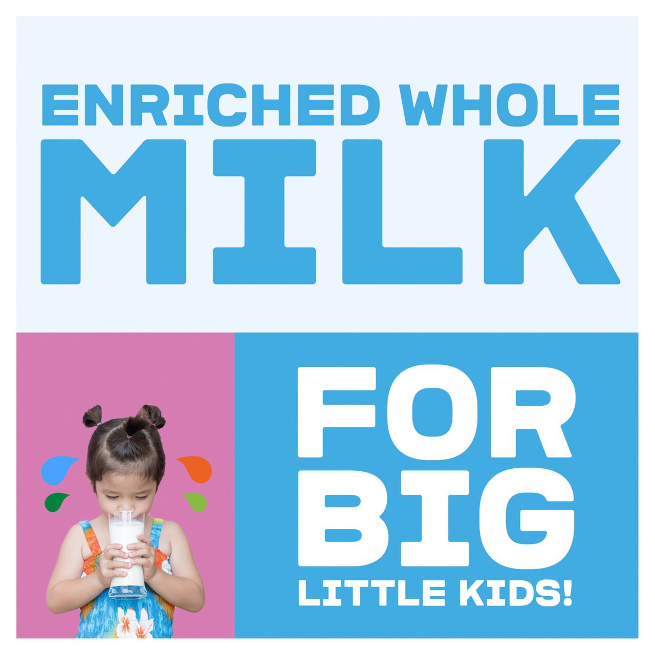 Arla Big Milk Vitamin Enriched Whole Milk for Kids 1+ 2l