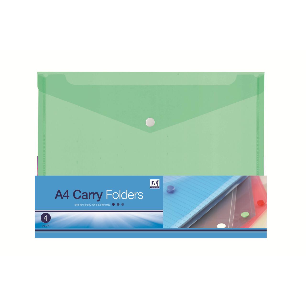 A4 Carry Folders 3 per pack