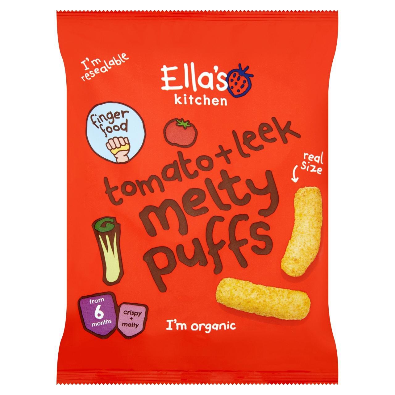 Ella's Kitchen Organic Tomato & Leek Melty Puffs Baby Snack 6+ Months 20g 20g