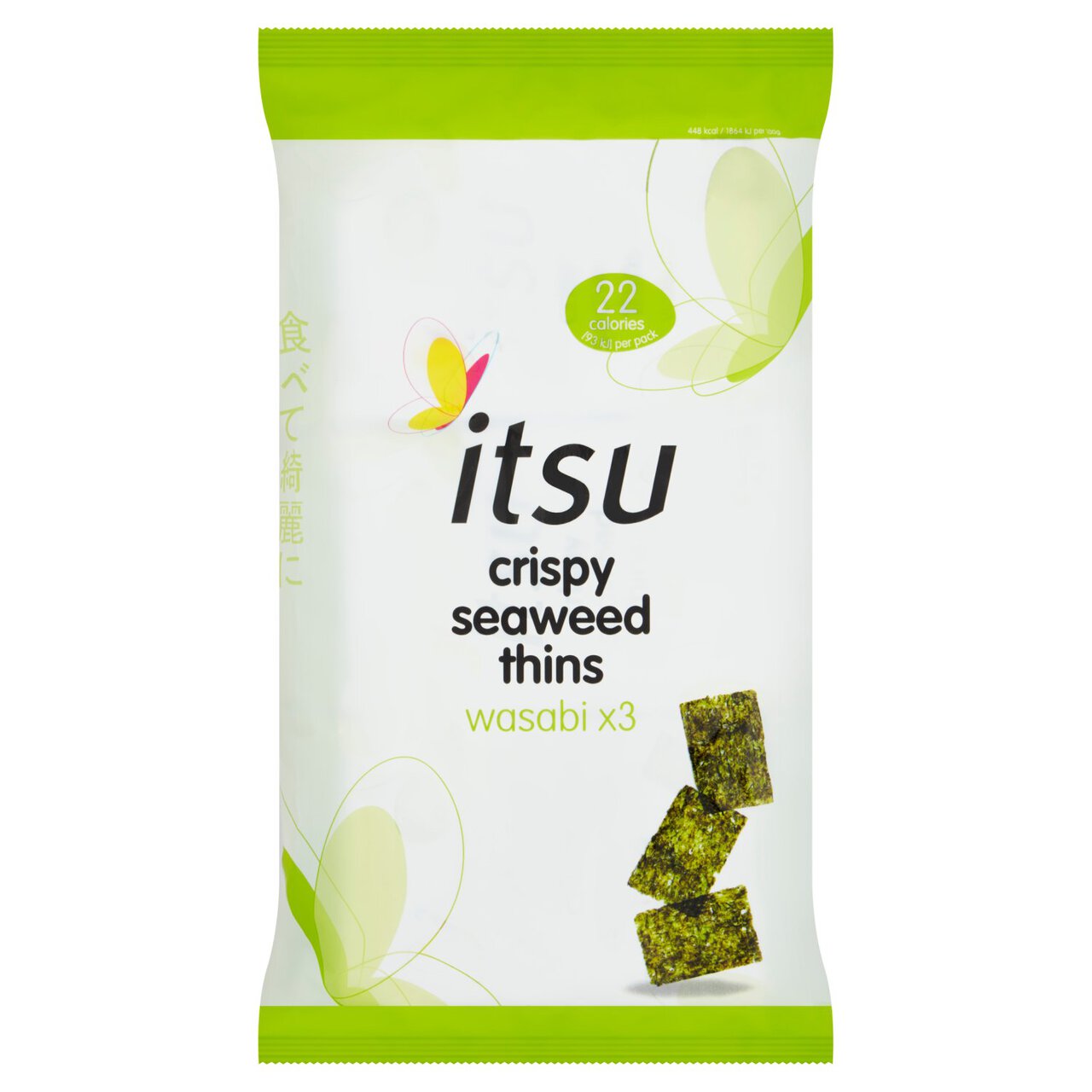 Itsu wasabi crispy seaweed thins multipack 3 per pack