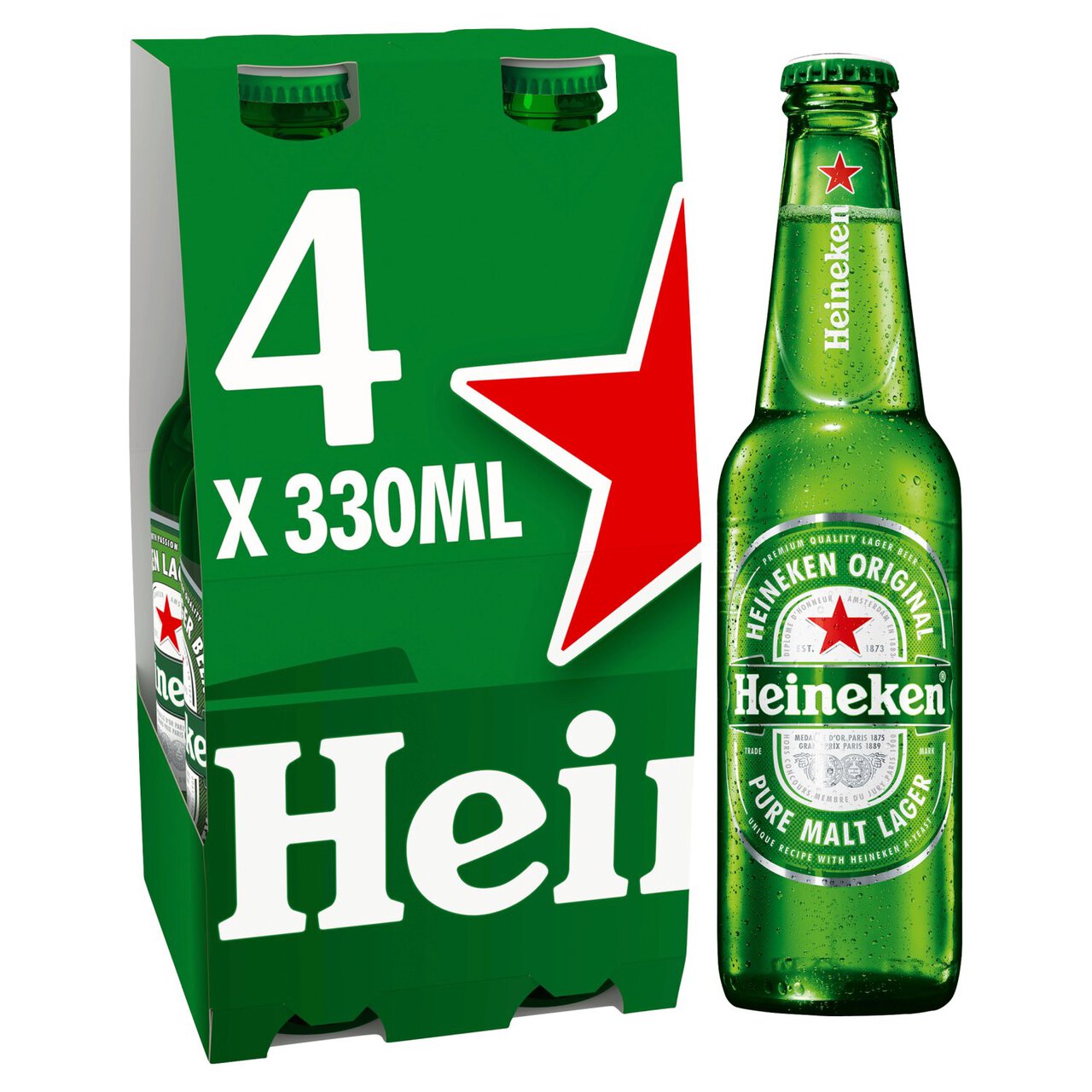 Heineken Lager Beer 4 x 330ml