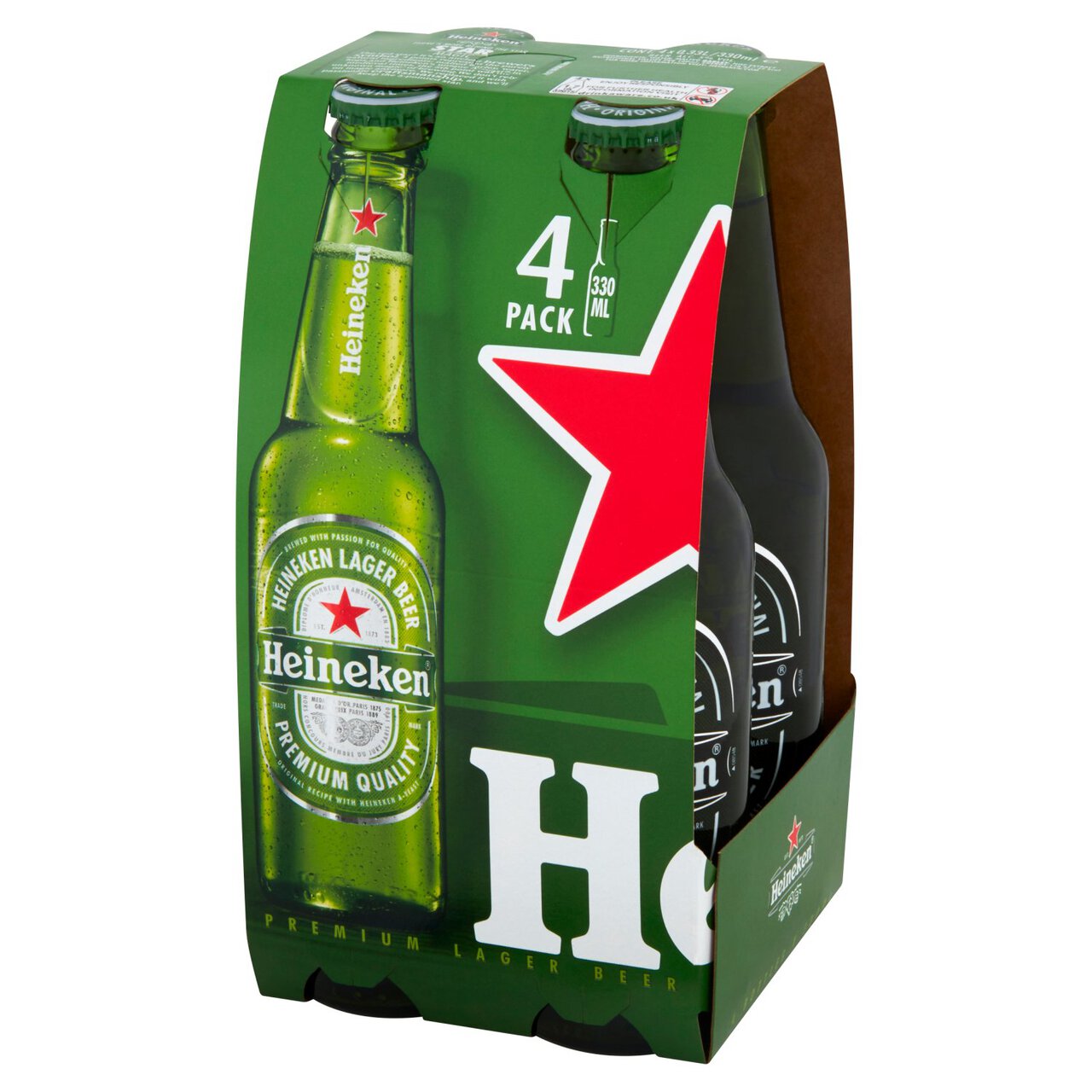 Heineken Lager Beer Bottles 4 x 330ml