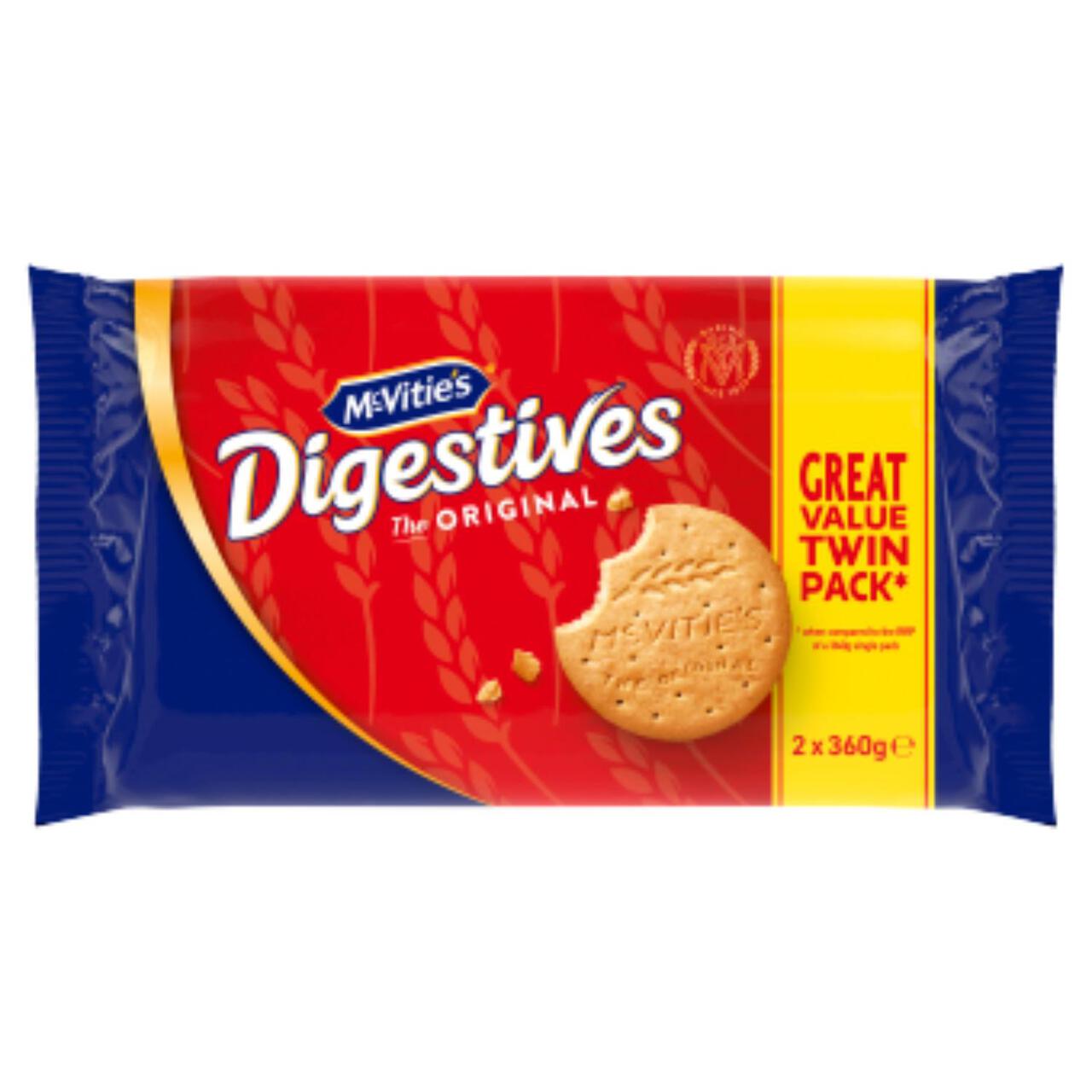 McVitie's Digestive Biscuits 2 x 360g