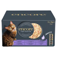Encore Cat Tins Mixed Multipack 12 x 70g