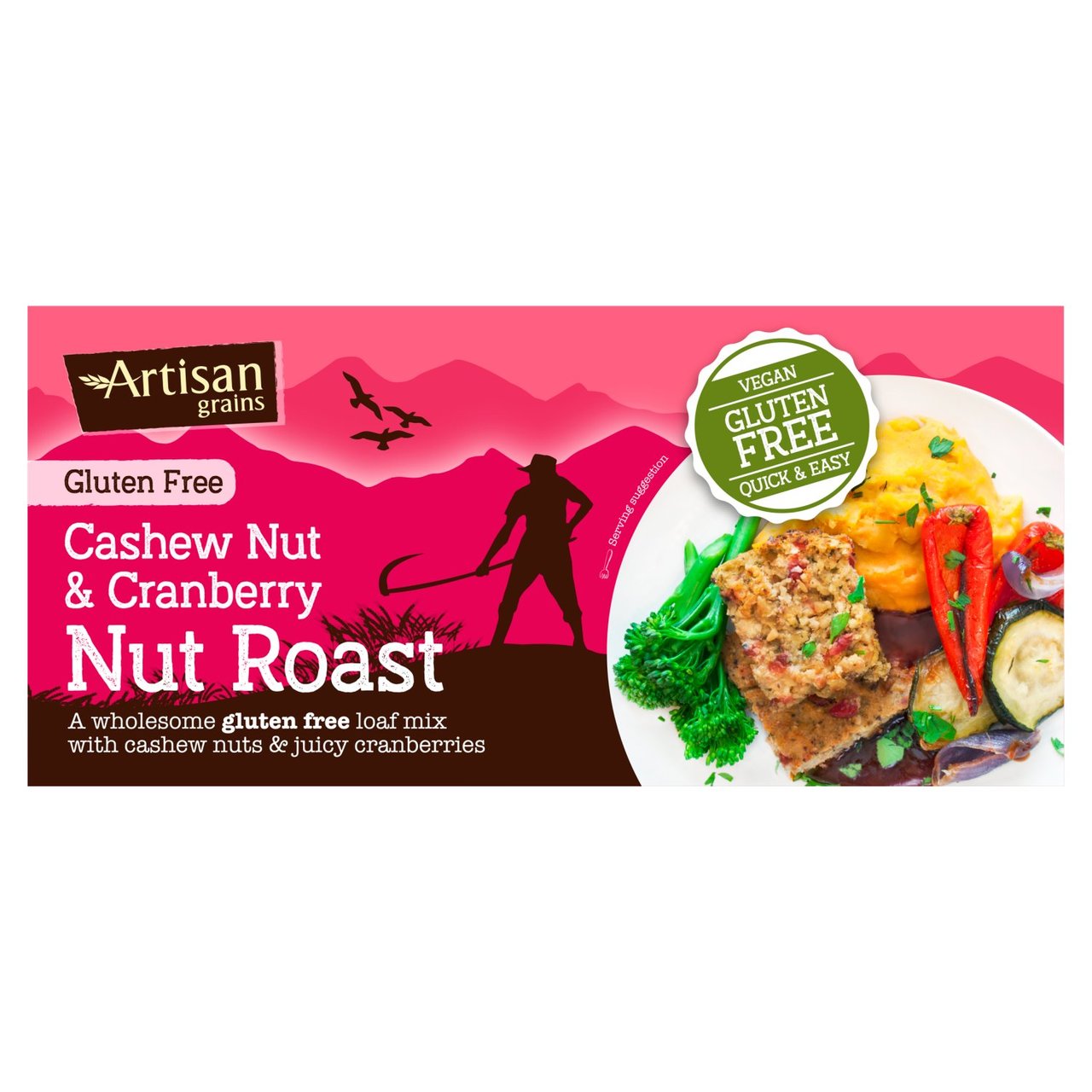 Artisan Grains Cashew & Cranberry Nut Roast Mix 200g