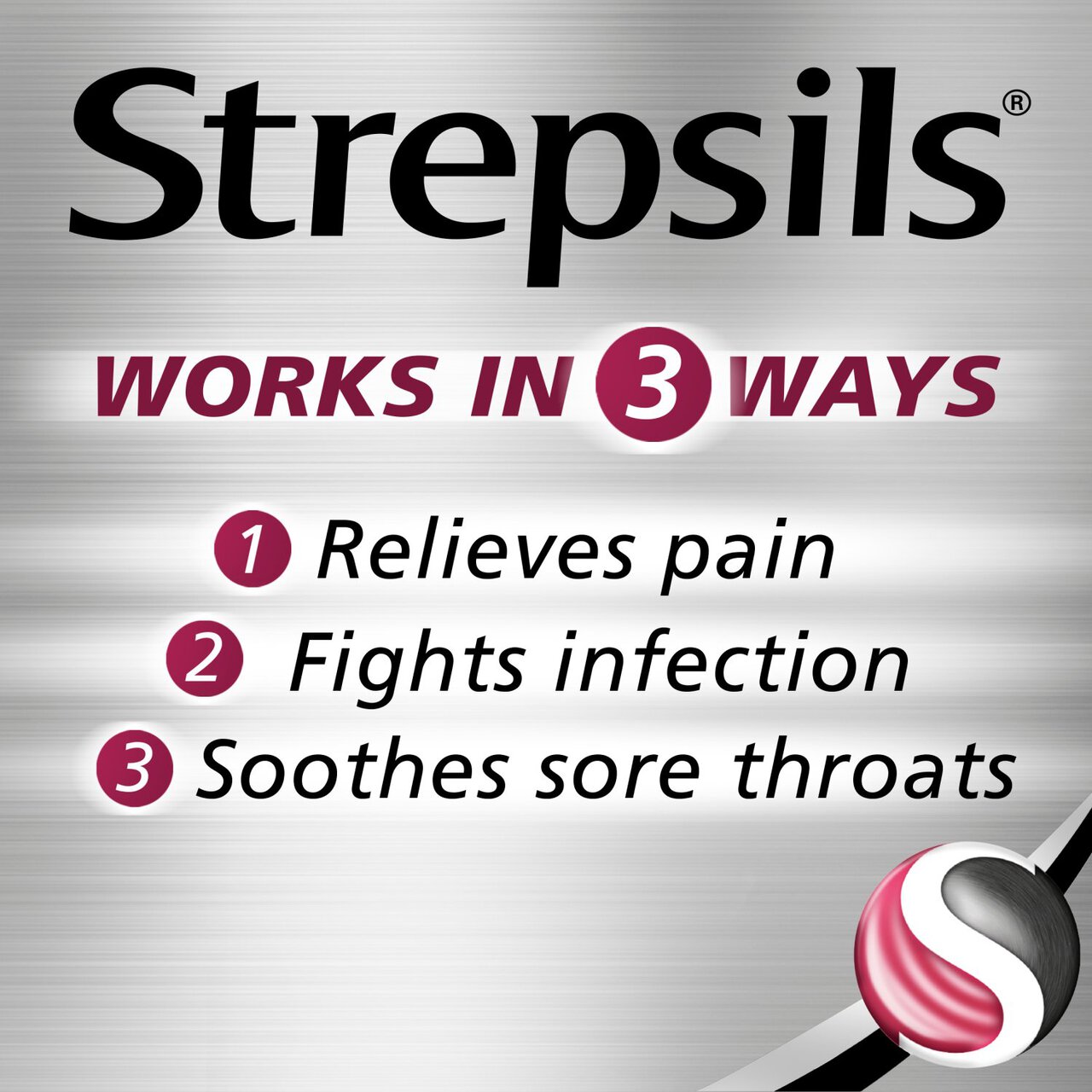 Strepsils Extra Cherry Throat & Pain Relief Lozenges 24 per pack