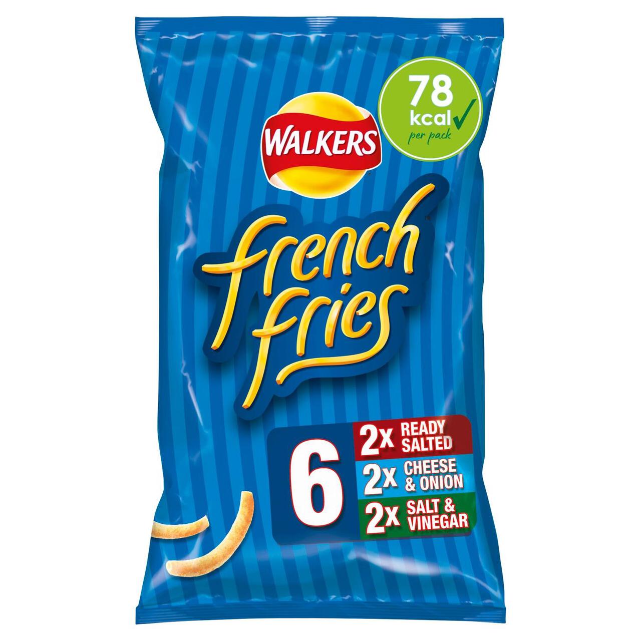 Walkers French Fries Variety Snacks 6 per pack