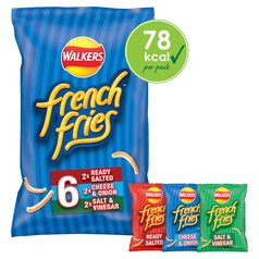 Walkers French Fries Variety Multipack Snacks 6 per pack