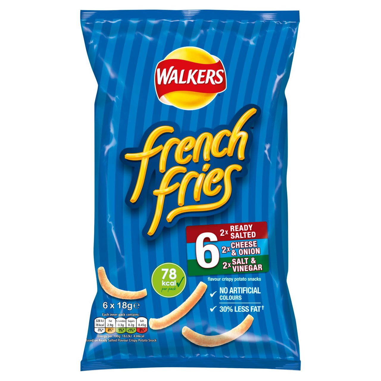 Walkers French Fries Variety Snacks 6 per pack