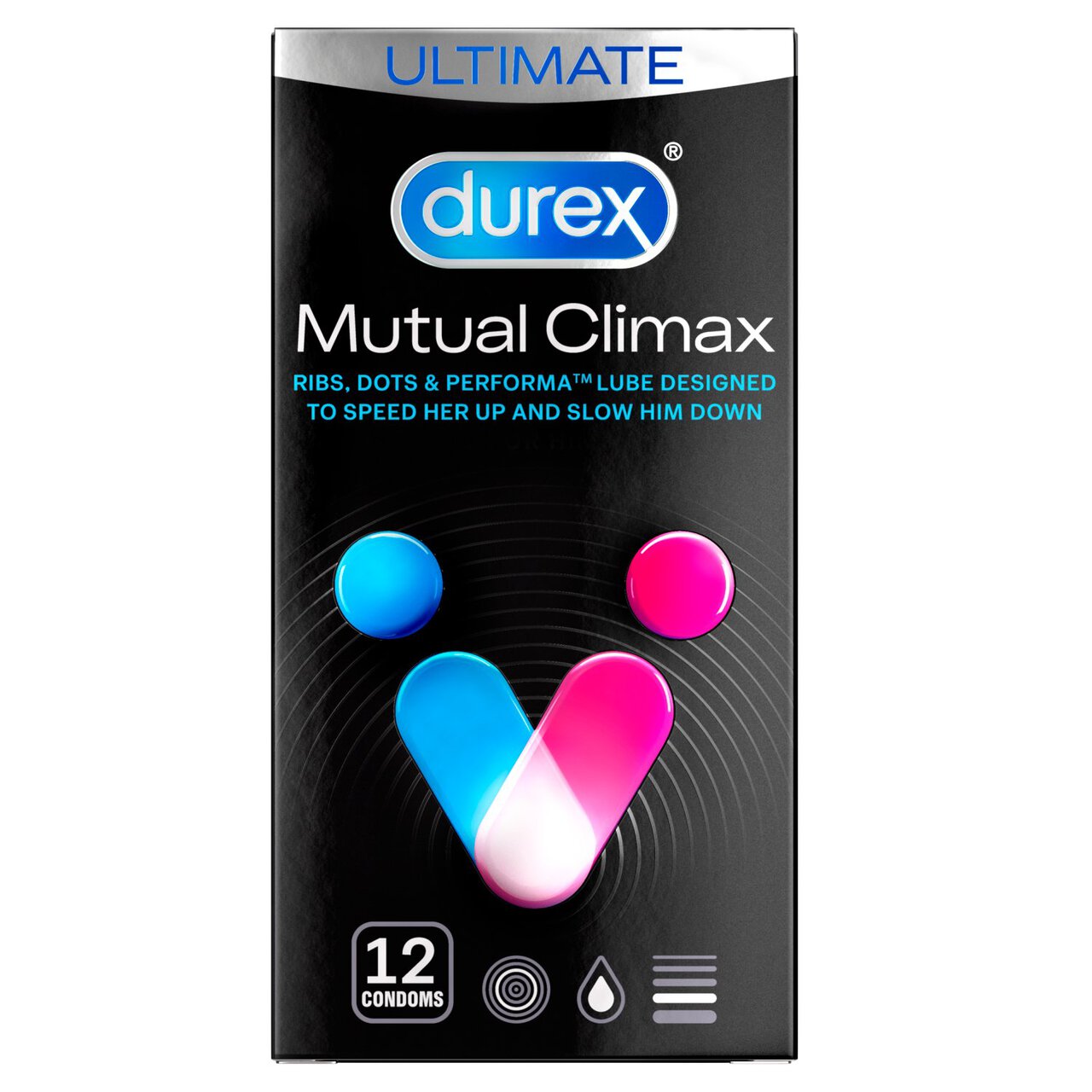 Durex Mutual Climax 12 Condoms 12 per pack