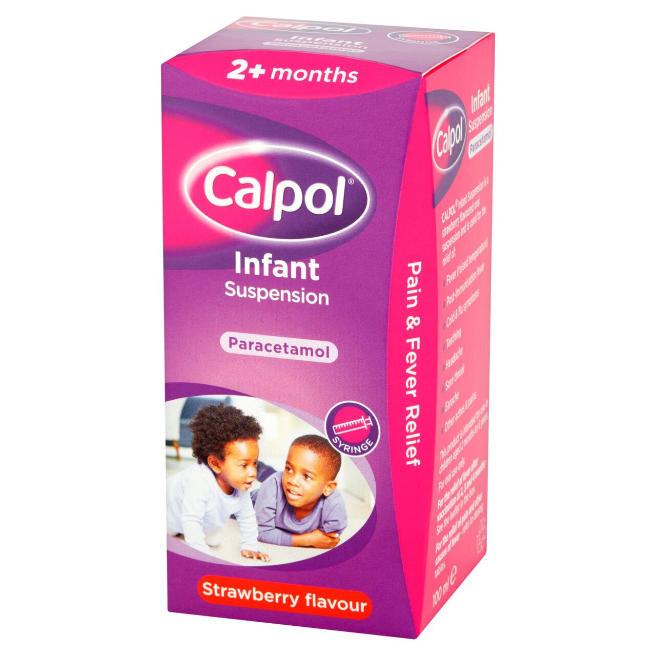 Calpol Infant Oral Suspension Strawberry 2+ Months 100ml