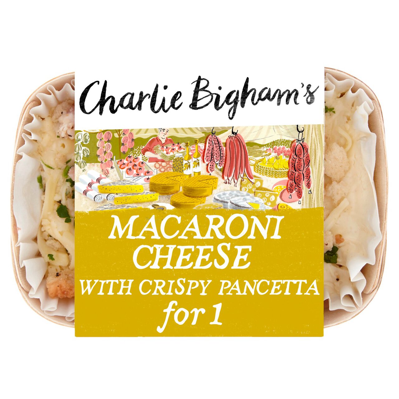 Charlie Bigham's Macaroni Cheese with Pancetta for 1 340g