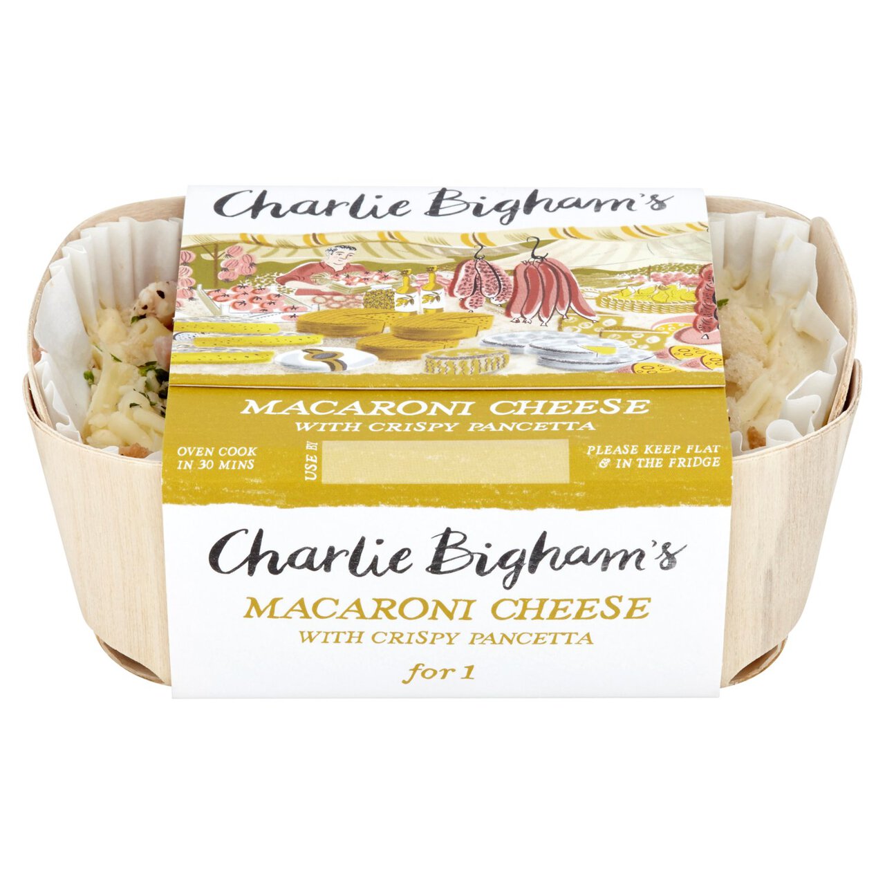 Charlie Bigham's Macaroni Cheese with Pancetta for 1 340g