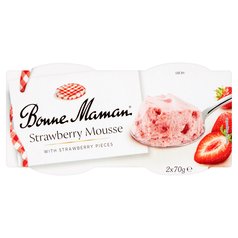 Bonne Maman Strawberry Mousse 2 x 70g