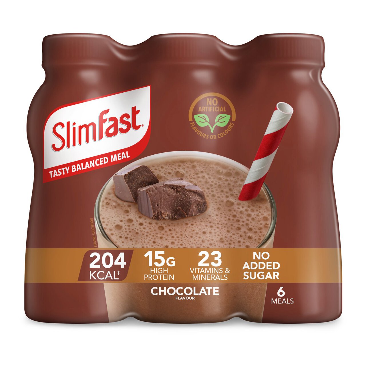 SlimFast Chunky Chocolate Milkshake Multipack 6 x 325ml