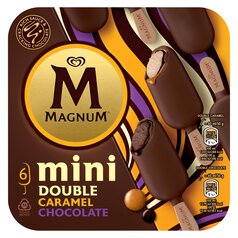 Magnum Mini Double Chocolate & Double Caramel Ice Cream Lollies 6 x 60ml