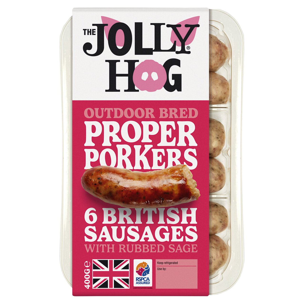 The Jolly Hog Proper Porker Sausages 400g
