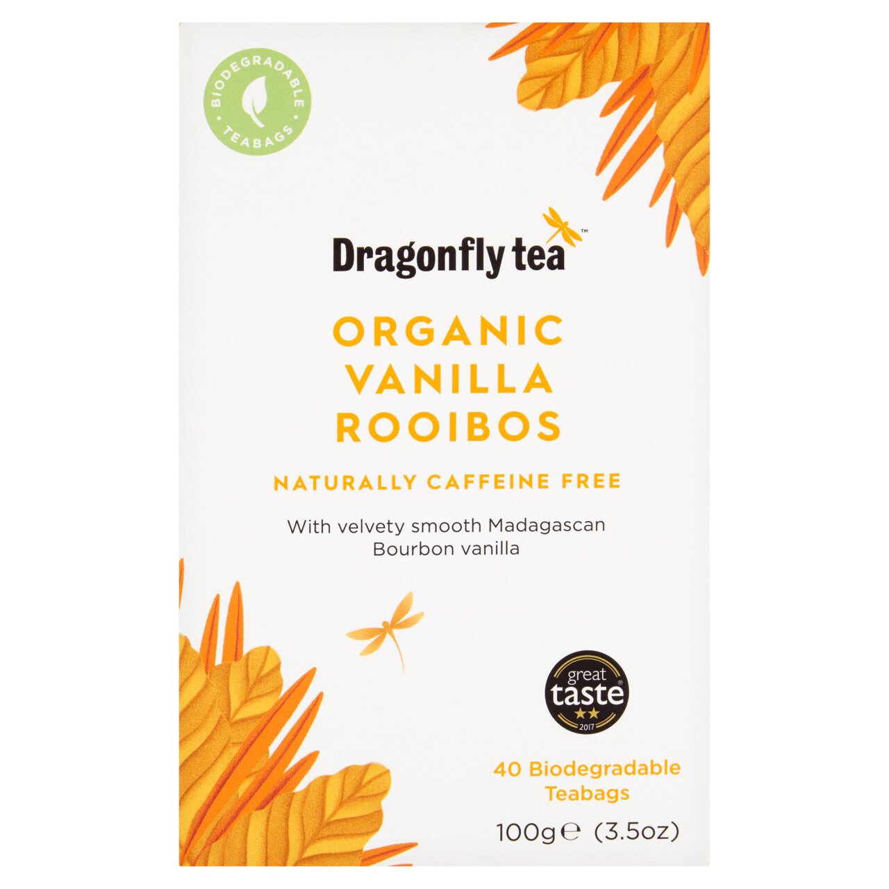 Dragonfly Rooibos Organic Vanilla 40 per pack