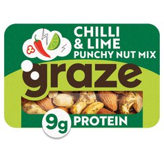 Graze Nutty Protein Power Snack Mix Punchy Chilli & Lime 35g