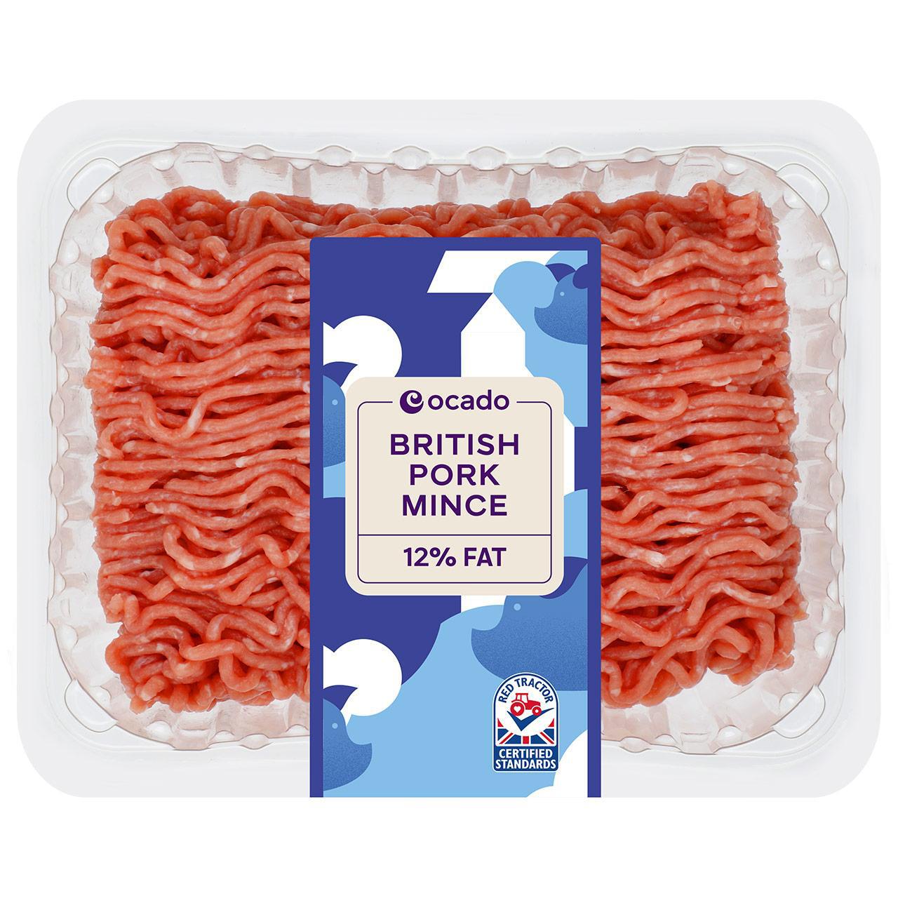Ocado British Pork Mince 12% Fat 500g