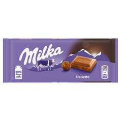 Milka Noisette Hazelnut Milk Chocolate Bar 100g