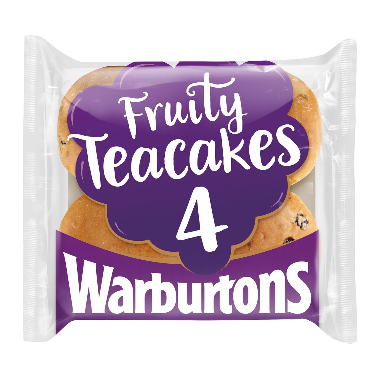 Warburtons Fruity Teacakes 4 per pack