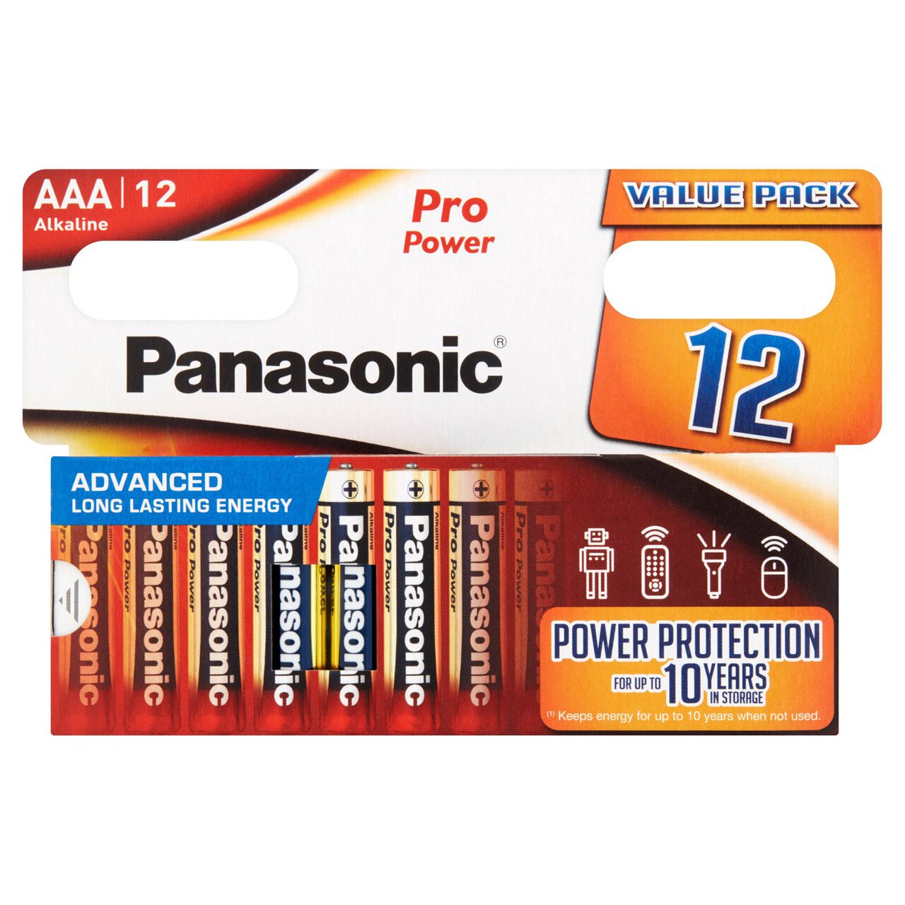 Panasonic Pro Power AAA Batteries Alkaline 12 per pack