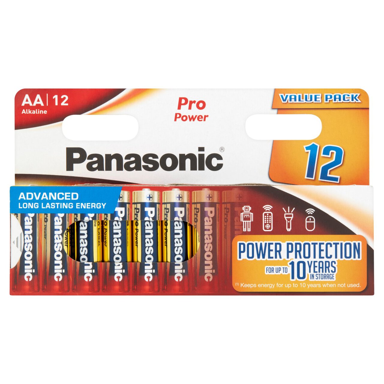 Panasonic Pro Power AA Batteries Alkaline 12 per pack