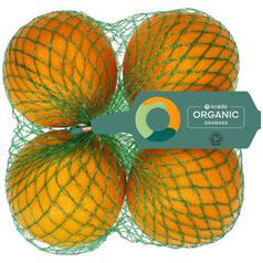 Ocado Organic Oranges 4 per pack