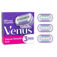 Gillette Venus Deluxe Smooth Swirl Contour Razor Blades 3 per pack