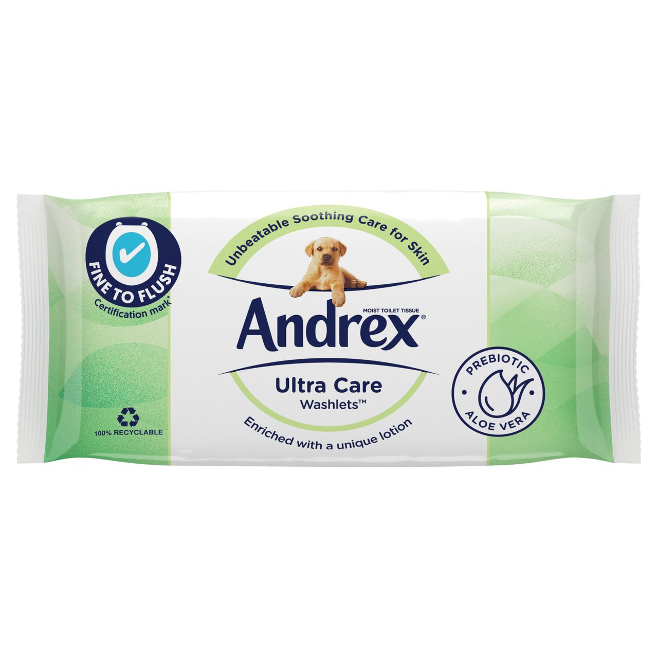 Andrex Ultra Care Washlets Moist Toilet Tissue, Flushable Wipes 36 per pack 36 per pack