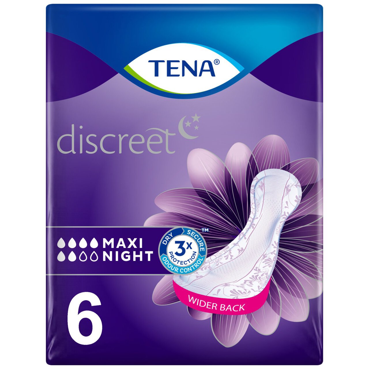 TENA Lady Maxi Incontinence Pads 6 per pack