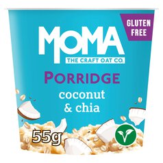 MOMA Coconut & Chia Jumbo Oat Porridge Pot Gluten Free Vegan 55g