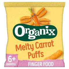 Organix Melty Carrot Organic Puffs Baby Snack 6 months+ 20g